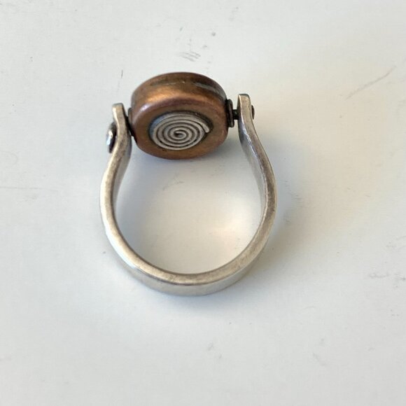 Silver and Copper ring SZ 6.5 - One of a kind handmade by Colorado artist - Picture 5 of 6
